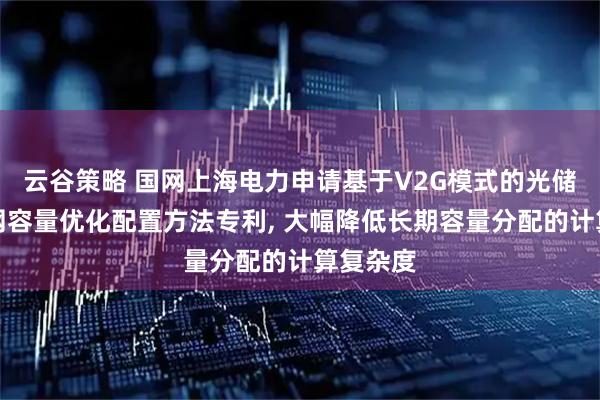 云谷策略 国网上海电力申请基于V2G模式的光储充微电网容量优化配置方法专利, 大幅降低长期容量分配的计算复杂度